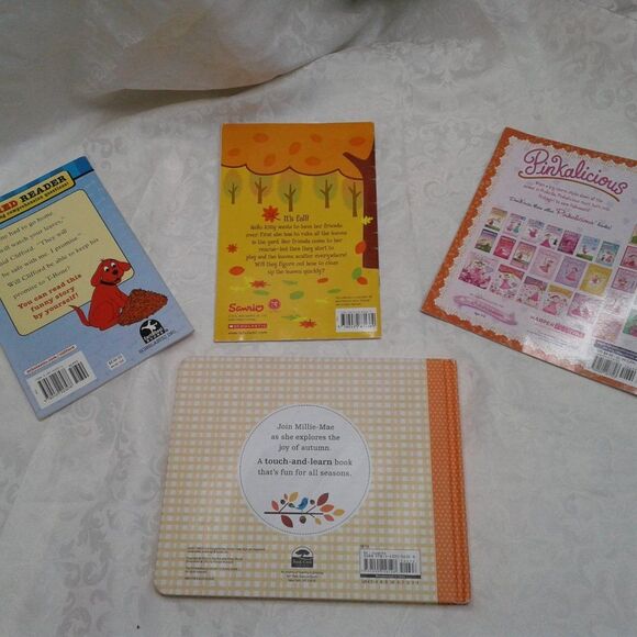 Fall Themed Young Child 4-Book Bundle: Hello Kitty, Clifford, Pinkalicious, More - Picture 4 of 12